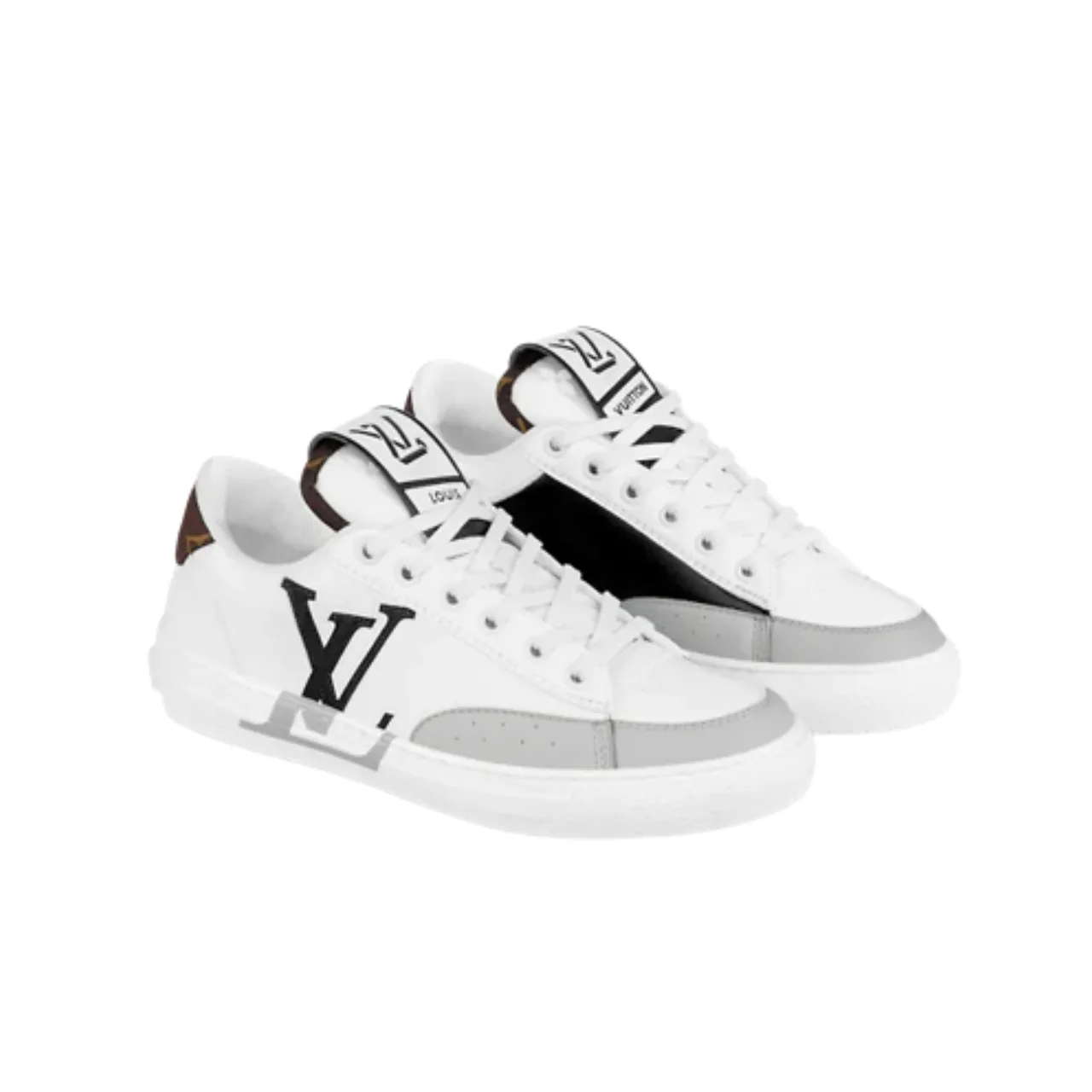 Louis Vuitton White Charlie Sneaker With Monogram Accent Main image