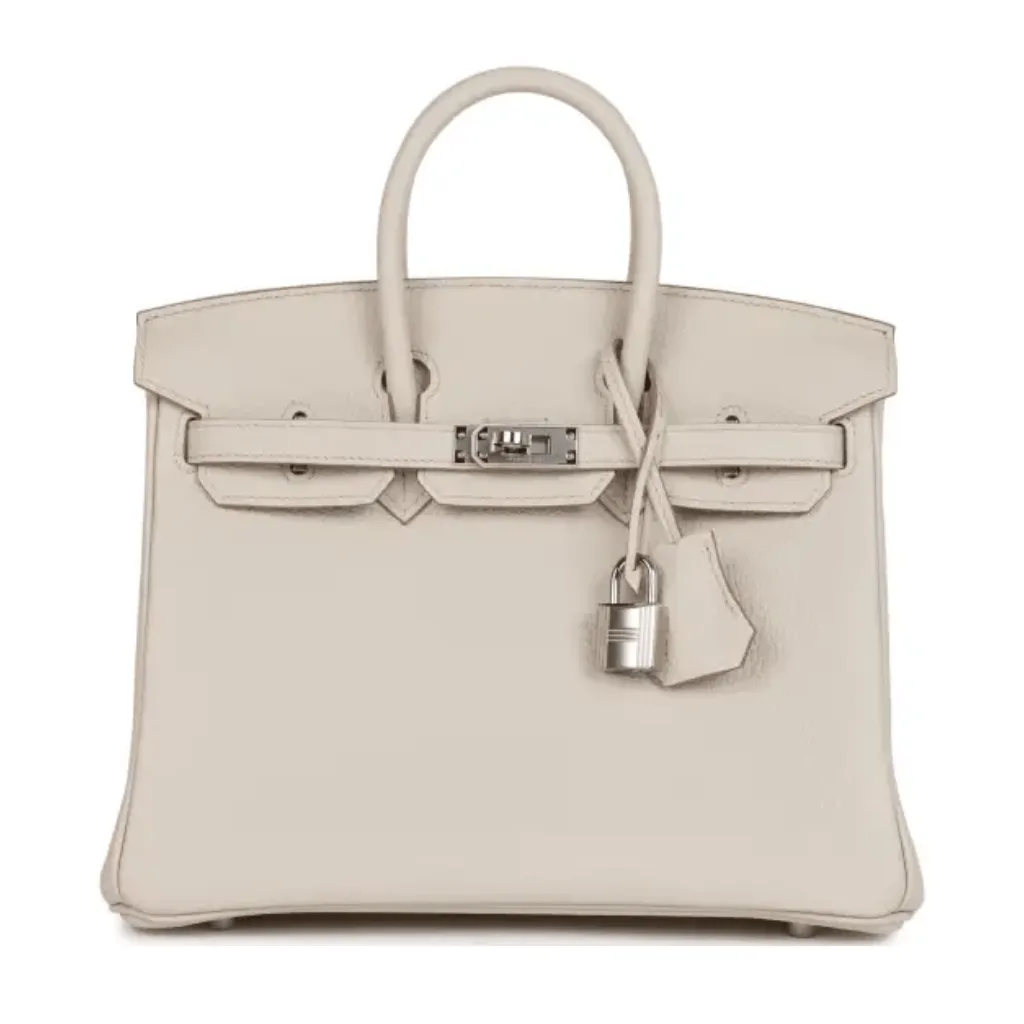 H Handbags Birkin 25 Beton Togo Palladium Hardware Main image