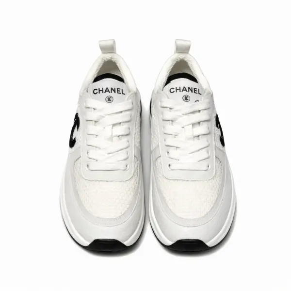 Chanel Cc Sneakers White