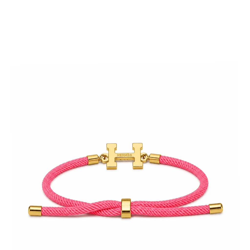 Hermès H-Cord Braided Bracelet In Pink Main image
