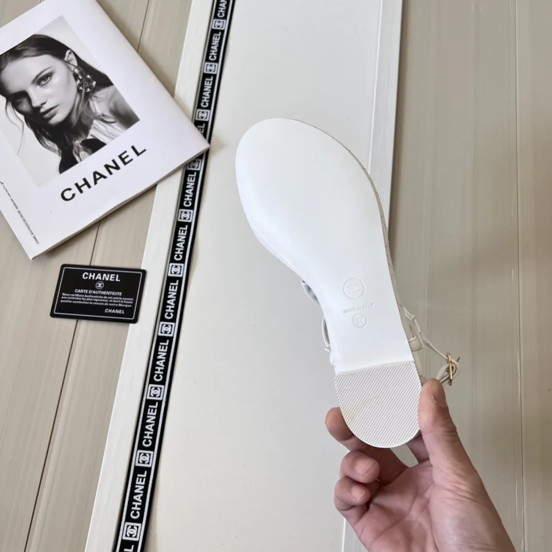 Chanel Sandals White G45258