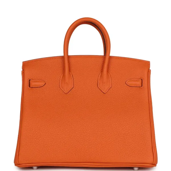 Hermes Birkin 35 Orange Togo Palladium Hardware