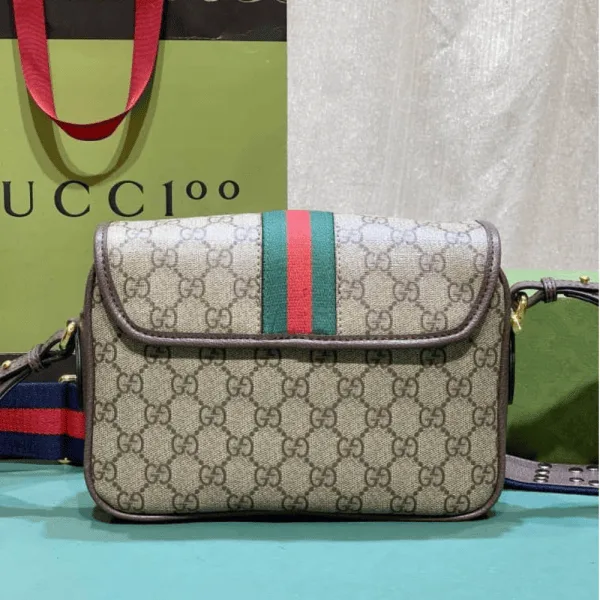 Gucci Ophidia Mini Cross Body Bag Beige 23Cm – Featured In The Gucci Daily Signature Look