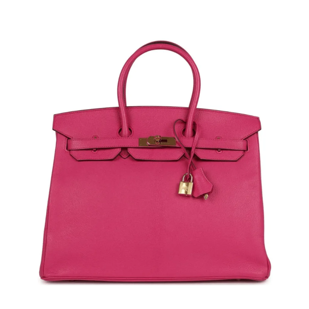 H Birkin 35 in Rose Tyrien with Gold Hardware Main image