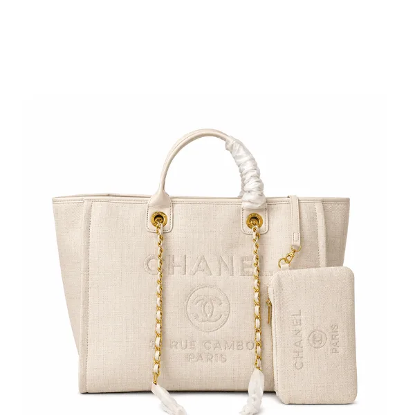 Chanel Small Deauville Canvas Tote 34Cm Secondary image