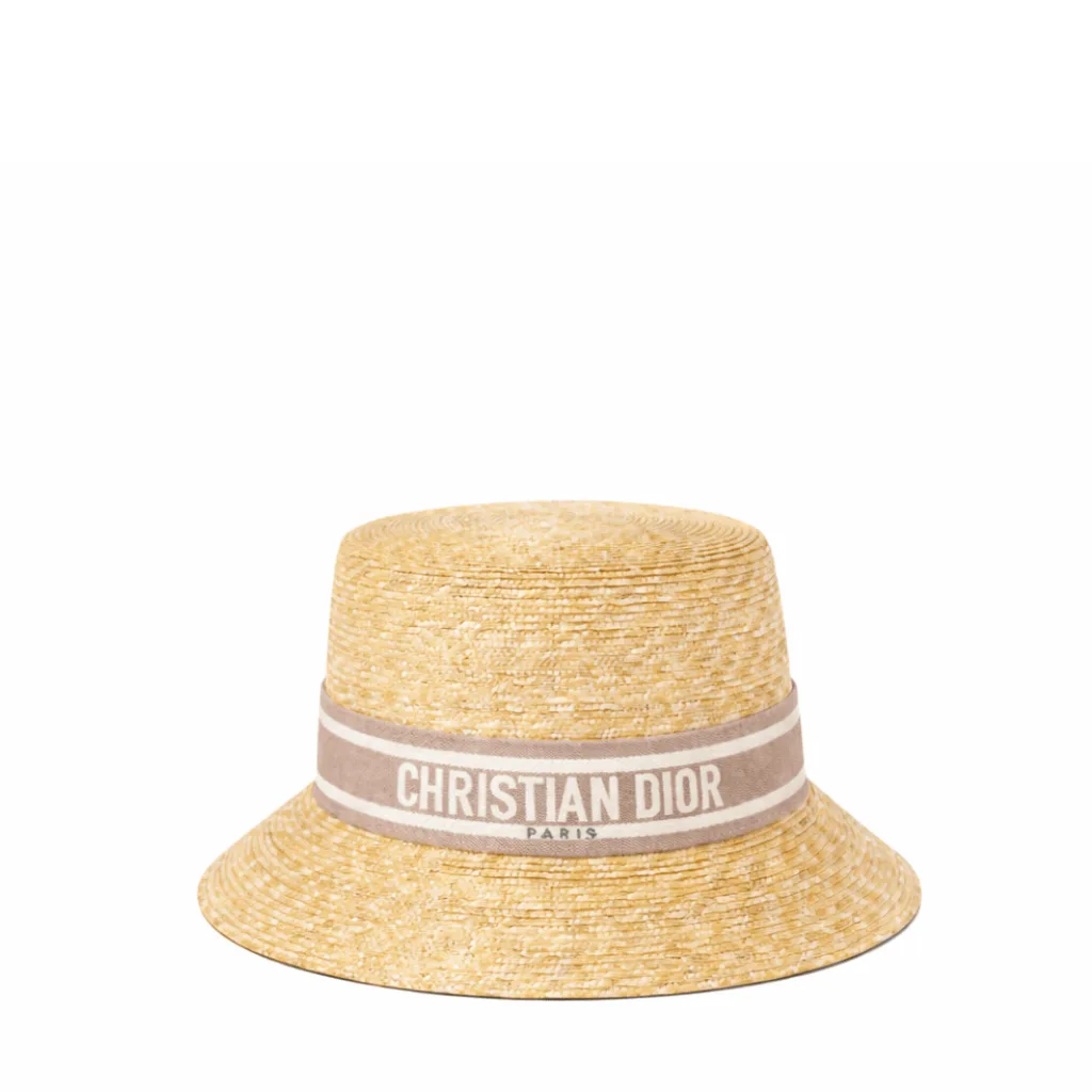 Dior Large Brim Hat With Pink Band Main image