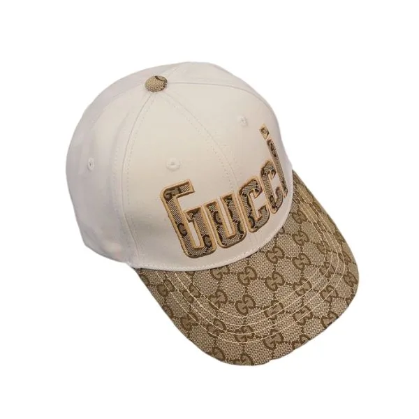 Gucci Letter GG Canvas Baseball Cap White Main image