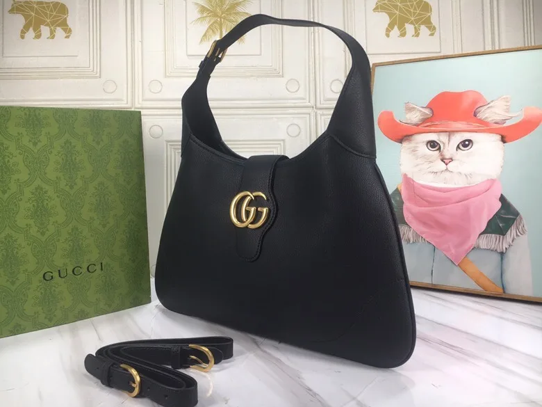 Gucci Aphrodite Medium Shoulder Bag In Black 39Cm 726274 Aaa9F 1000 Secondary image