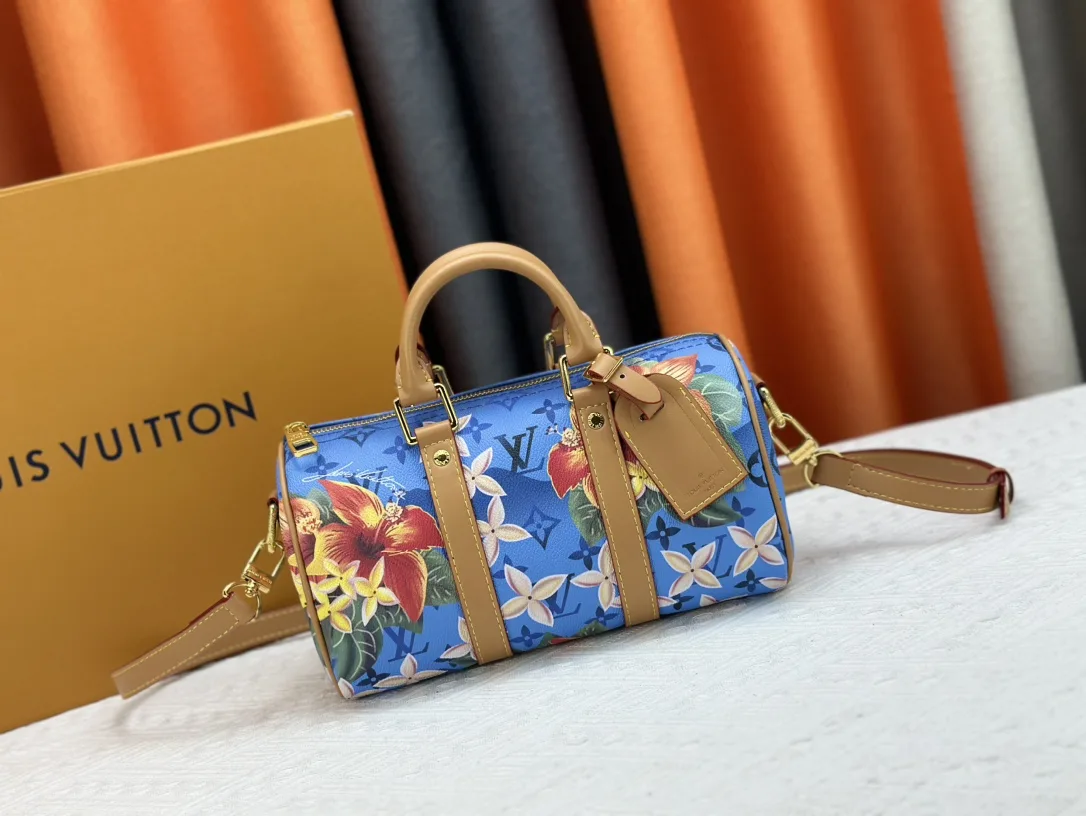 Louis Vuitton Keepall Bandouliere 25 Bright Blue 25Cm M24999