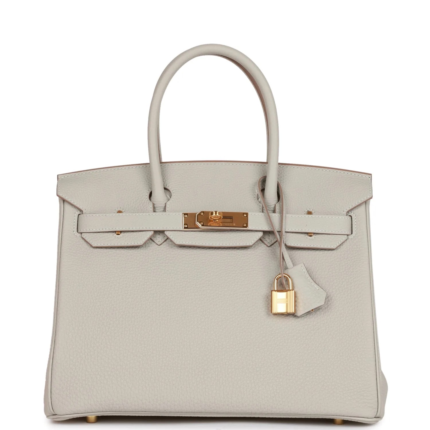 H Handbags Birkin 30 Gris Perle Togo Gold Hardware Main image