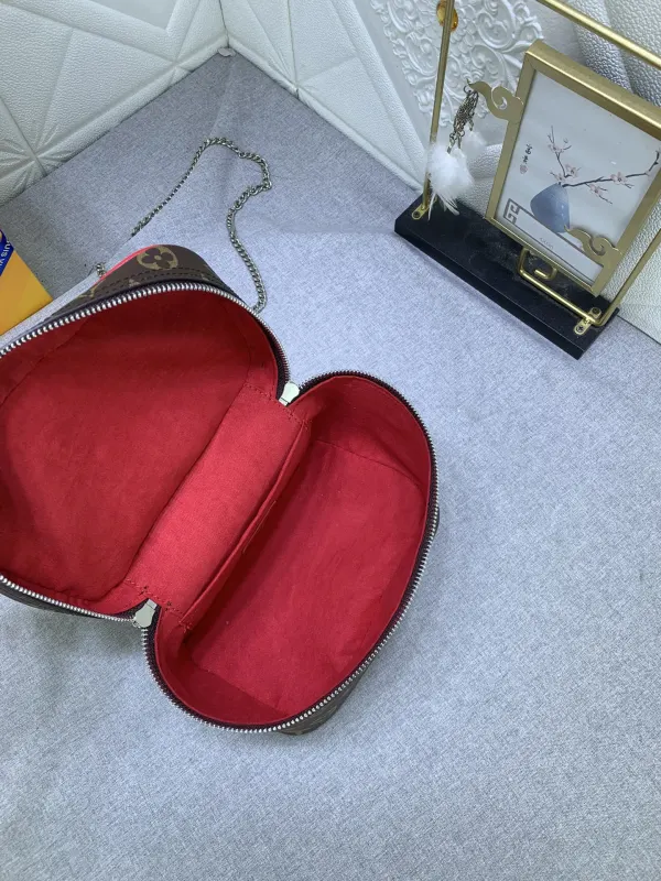 Louis Vuitton Nice Mini Monogram Canvas Red 20Cm M46766