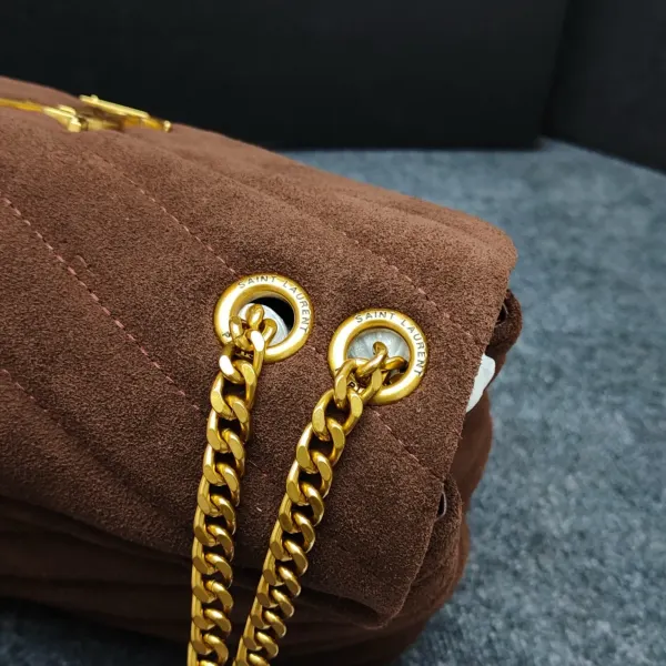 Saint Laurent Loulou Suede Shoulder Bag