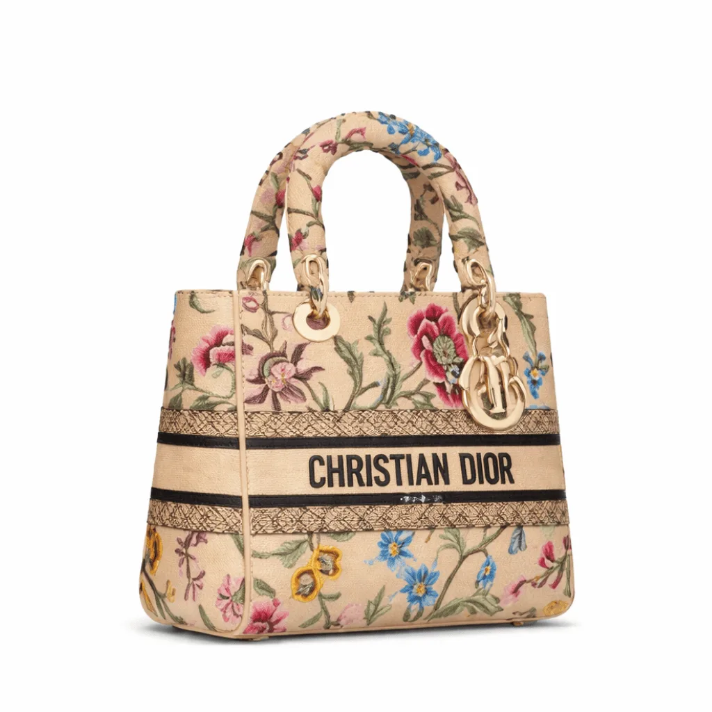 Lady D-Lite Bag Natural   With Dior Main image