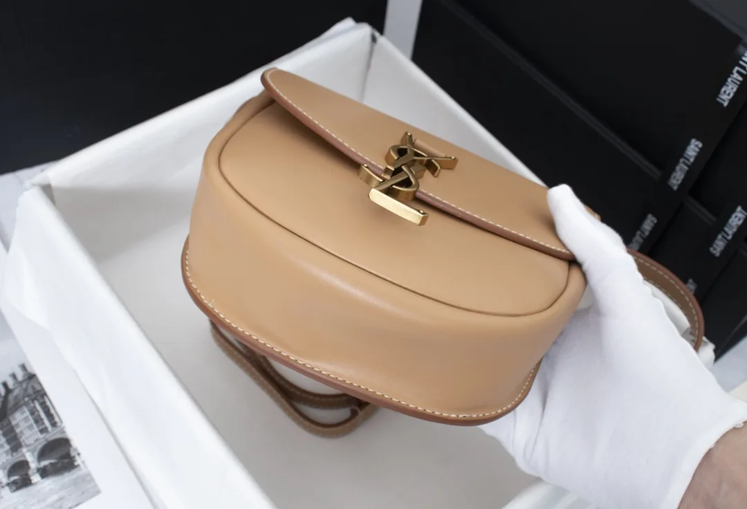 Saint Laurent Kaia Small Smooth Leather Beige Secondary image