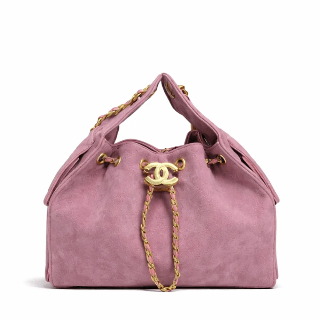 Chanel Small 25 Hobo Bag Purple Suede Antique Gold Hardware Main image