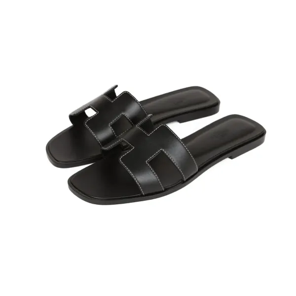 H Slippers Flat Oran Black H021056Z