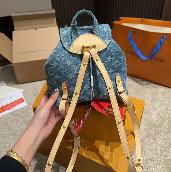 Louis Vuitton Backpack Venice Monogram Denim Blue 26Cm M46836