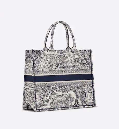 Large Dior Book Tote Blue Toile De – Featured In The Dior Legacy Look