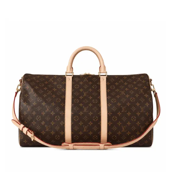 Louis Vuitton Keepall Bandoulière 55 Monogram Canvas Brown
