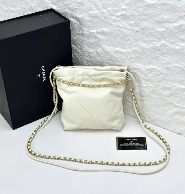 Chanel Hobo Women’s Shoulder Bag White 22 Small
