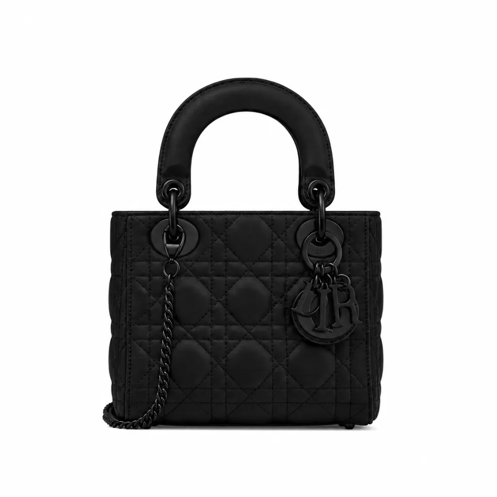 Mini Lady Dior Bag Black Ultramatte Cannage Calfskin Main image