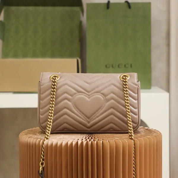 Gucci Marmont Small Taupe Shoulder Bag