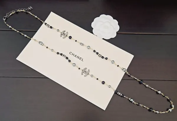 Chanel CC Pearl And Crystal Sautoir Necklace – Ruthenium-Tone Metal