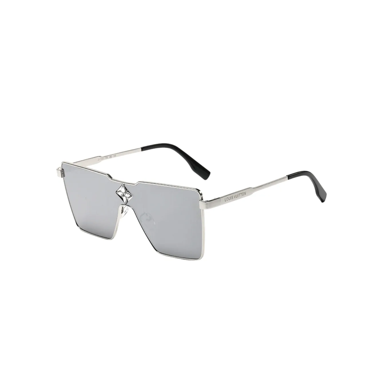 Louis Vuitton Cyclone Metal Sunglasses Silver Hardware In Silver Main image