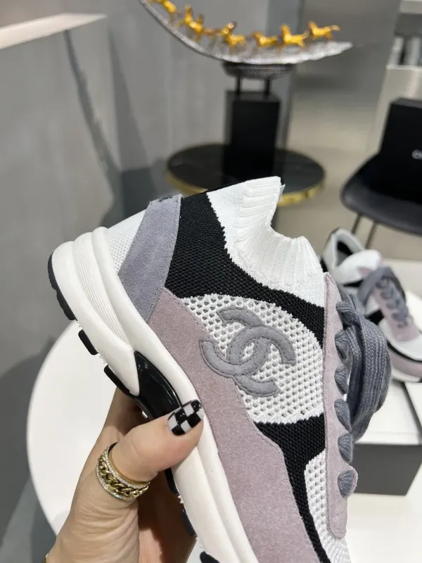 Chanel Low Top Trainer Sneakers Purple G38750