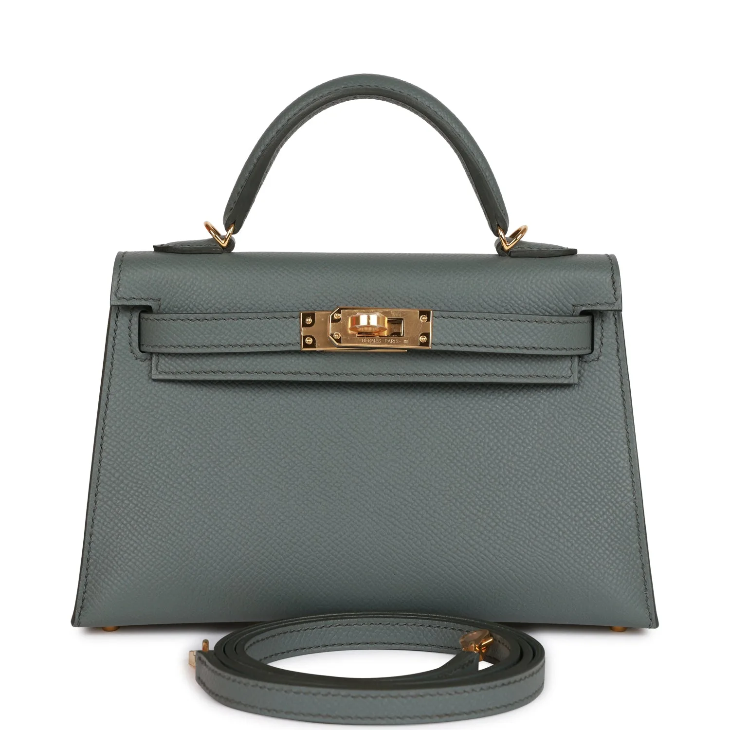 H Handbags Kelly Sellier 20 Vert Amande Epsom Gold Hardware Main image