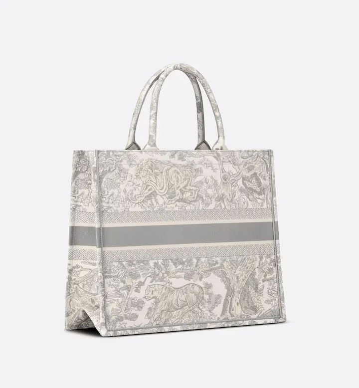 Large Dior Book Tote Gray Toile De (42 X 35 X 18.5 Cm) Secondary image