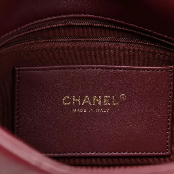 Chanel Large Flap Bag Dark Burgundy