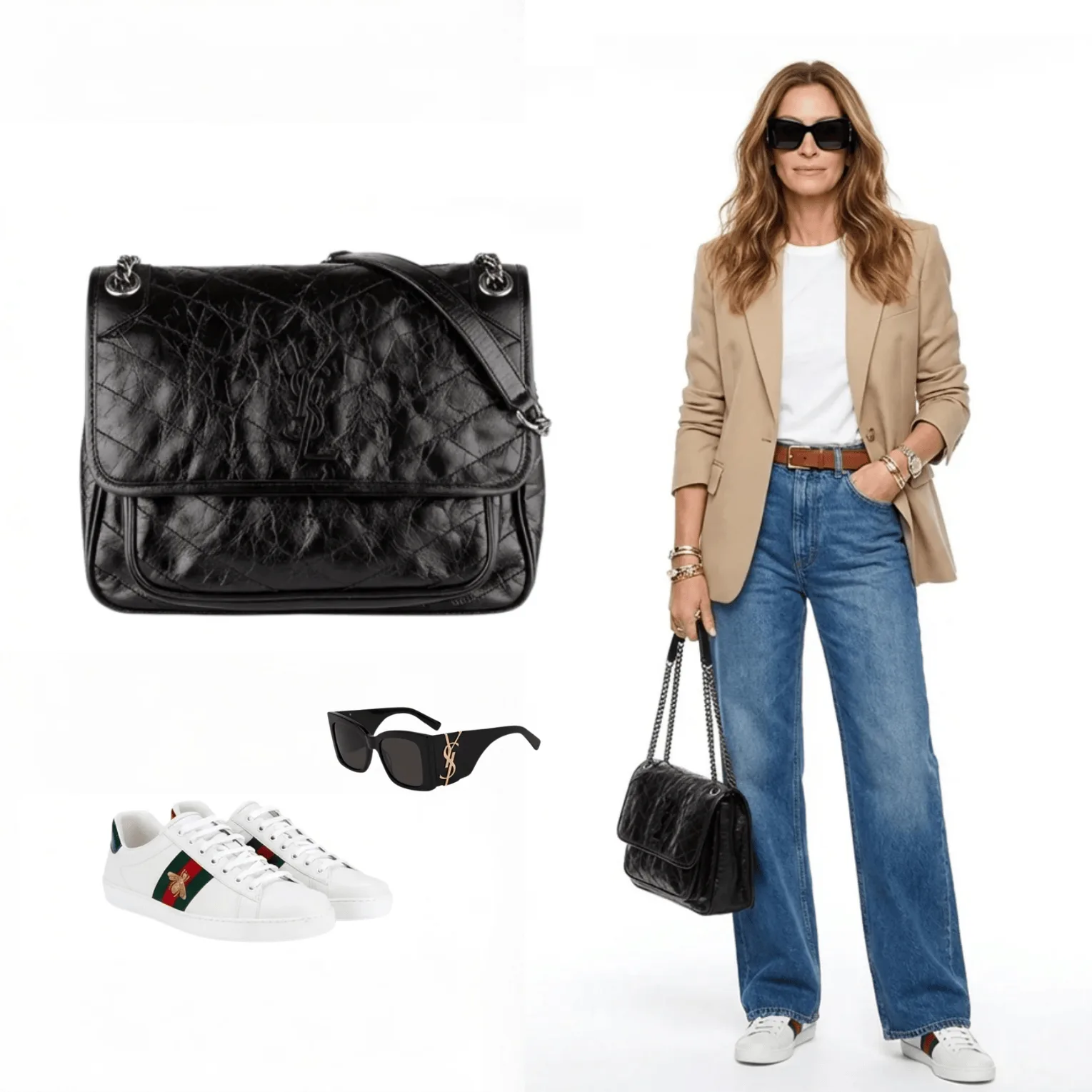Saint Laurent Niki Medium Chain Bag – Featured In The Refined Casual Look Main image