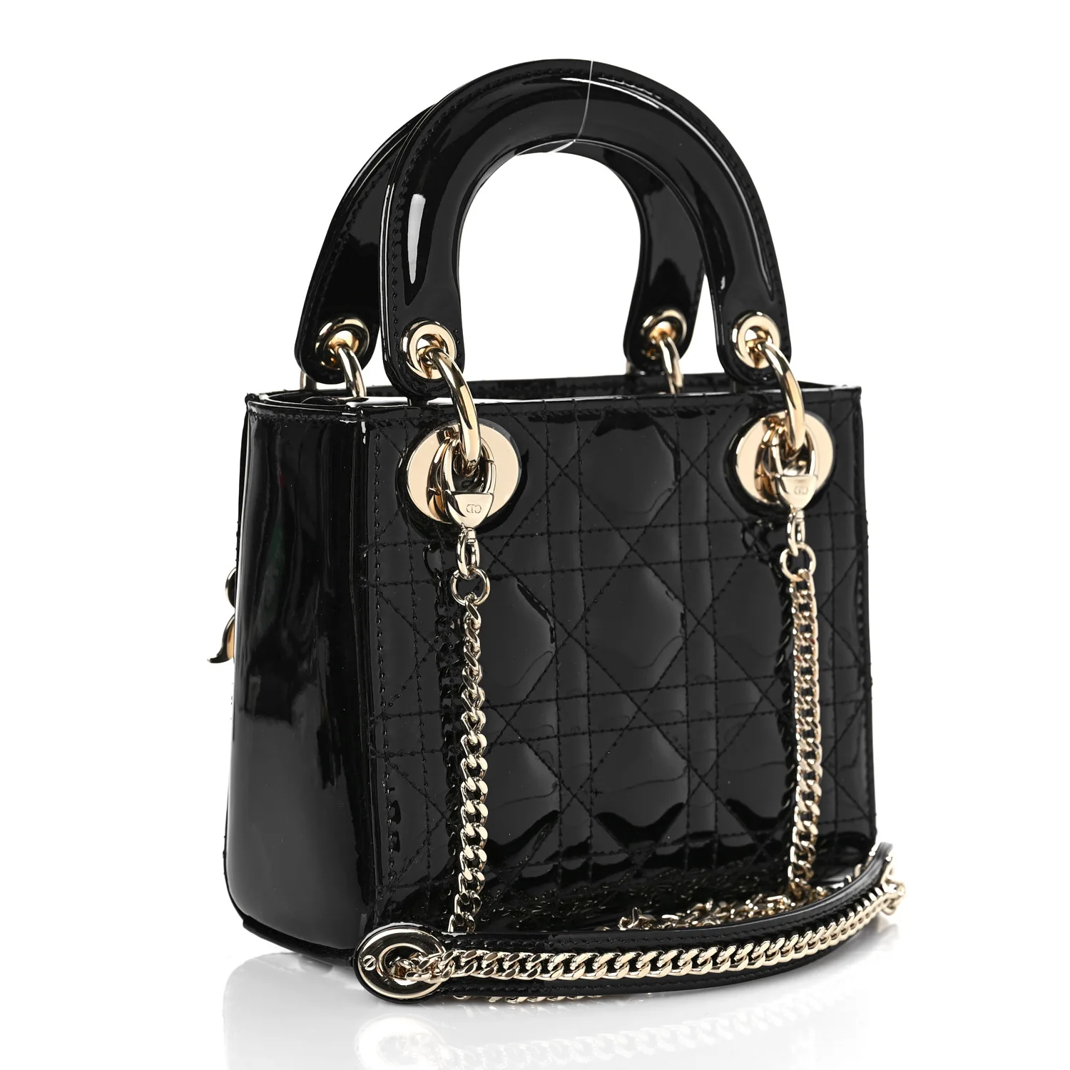 Dior Patent Cannage Mini Lady Dior Black 17cm Secondary image