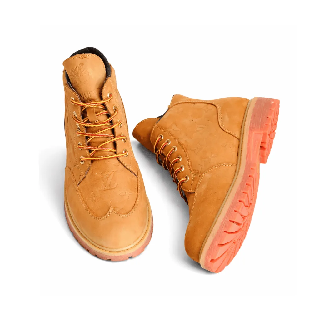 Louis Vuitton Ranger Ankle Boots In Beige