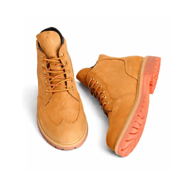 Louis Vuitton Ranger Ankle Boots In Beige