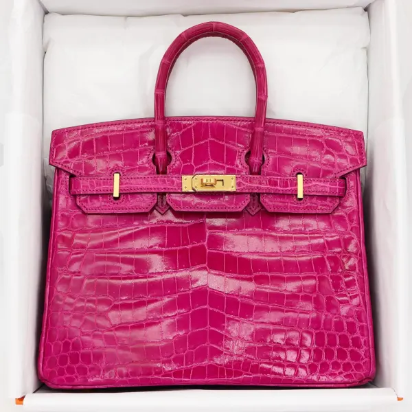 H Birkin 35 Himalaya Crocodile Gold Hardware