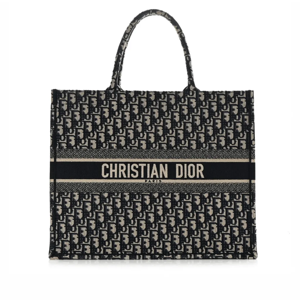 Christian Dior Oblique Large Book Tote Blue 42CM Main image