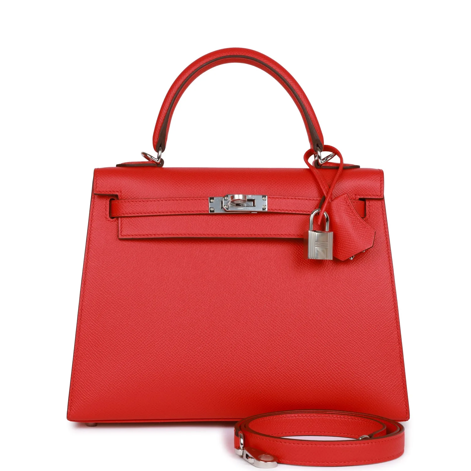 H Kelly Sellier 25 Rouge De Coeur Verso Epsom Palladium Hardware Main image