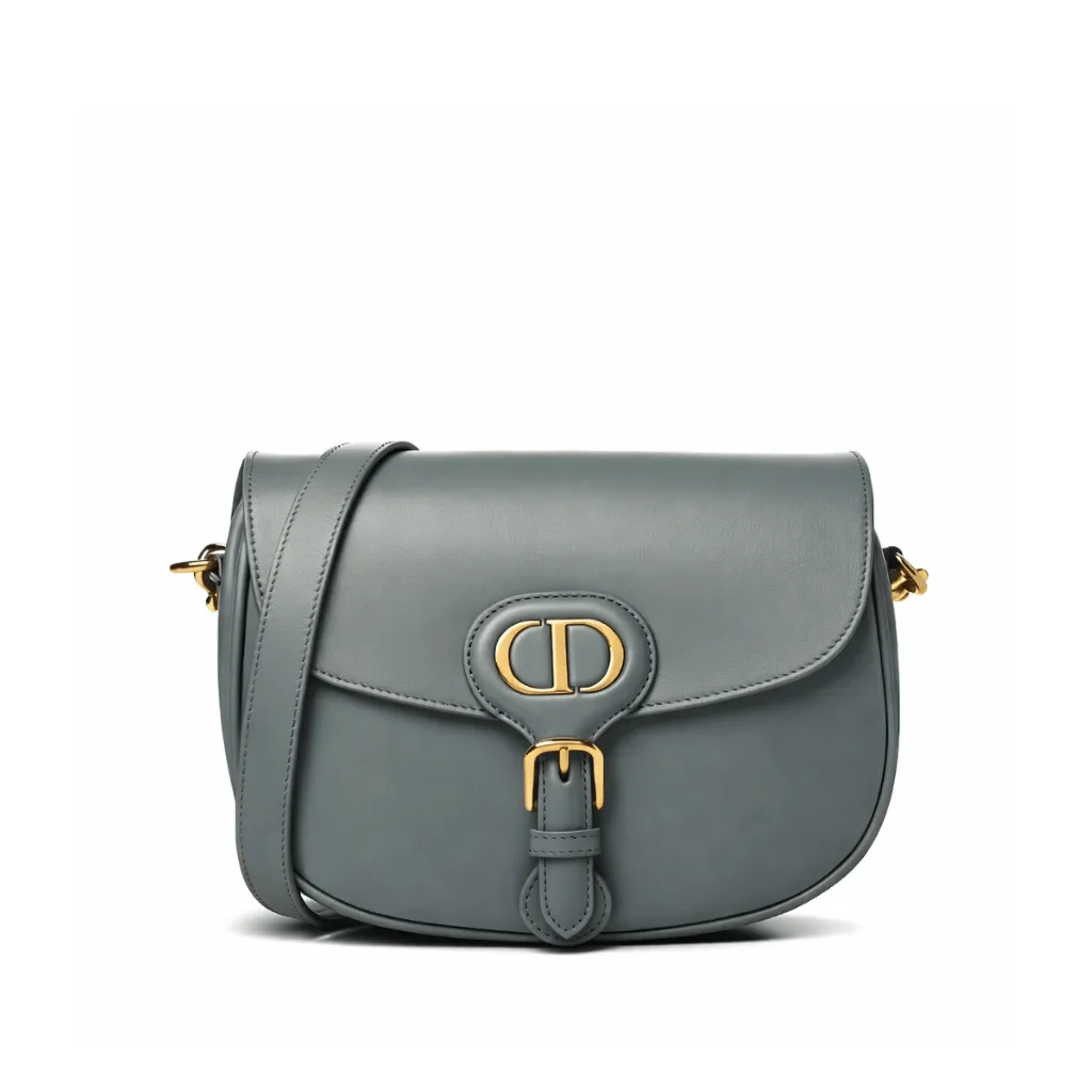 Dior Medium Bobby Bag Gray Box Calfskin Main image