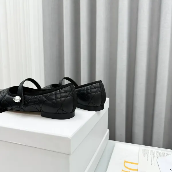 Dior Ballet Flat Black Quilted Cannage Calfskin Kcb860Cqc S900