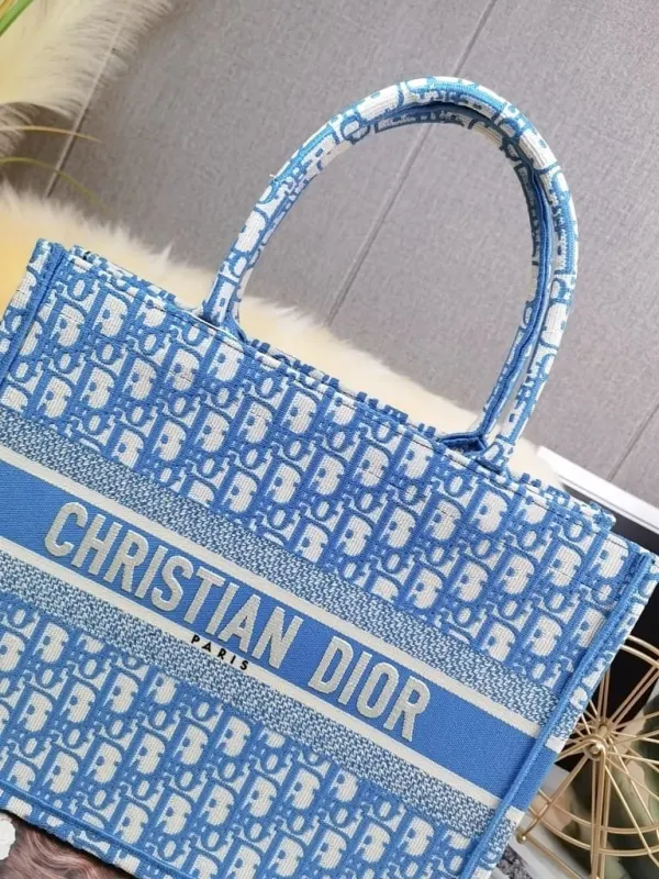 Dior Book Tote Cornflower Blue