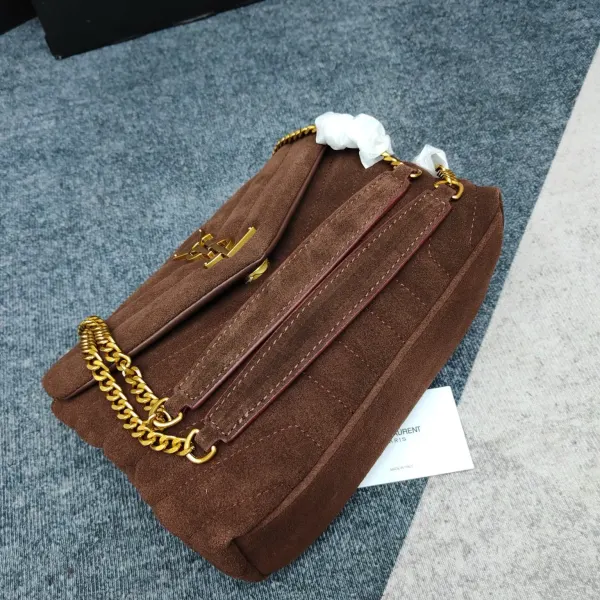 Saint Laurent Loulou Suede Shoulder Bag