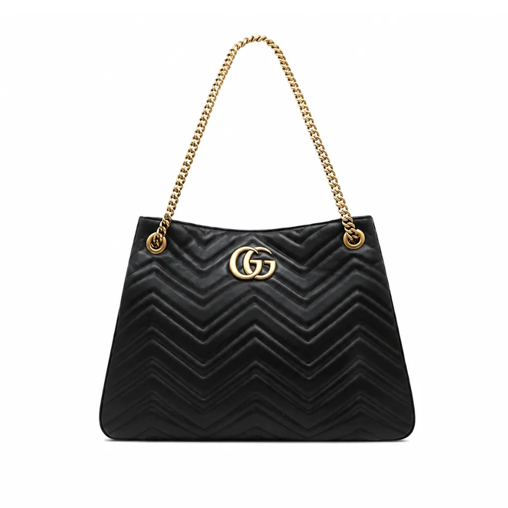 Gucci GG Marmont Shoulder Bag Black 32Cm 453569 Drw1T 1000 Main image