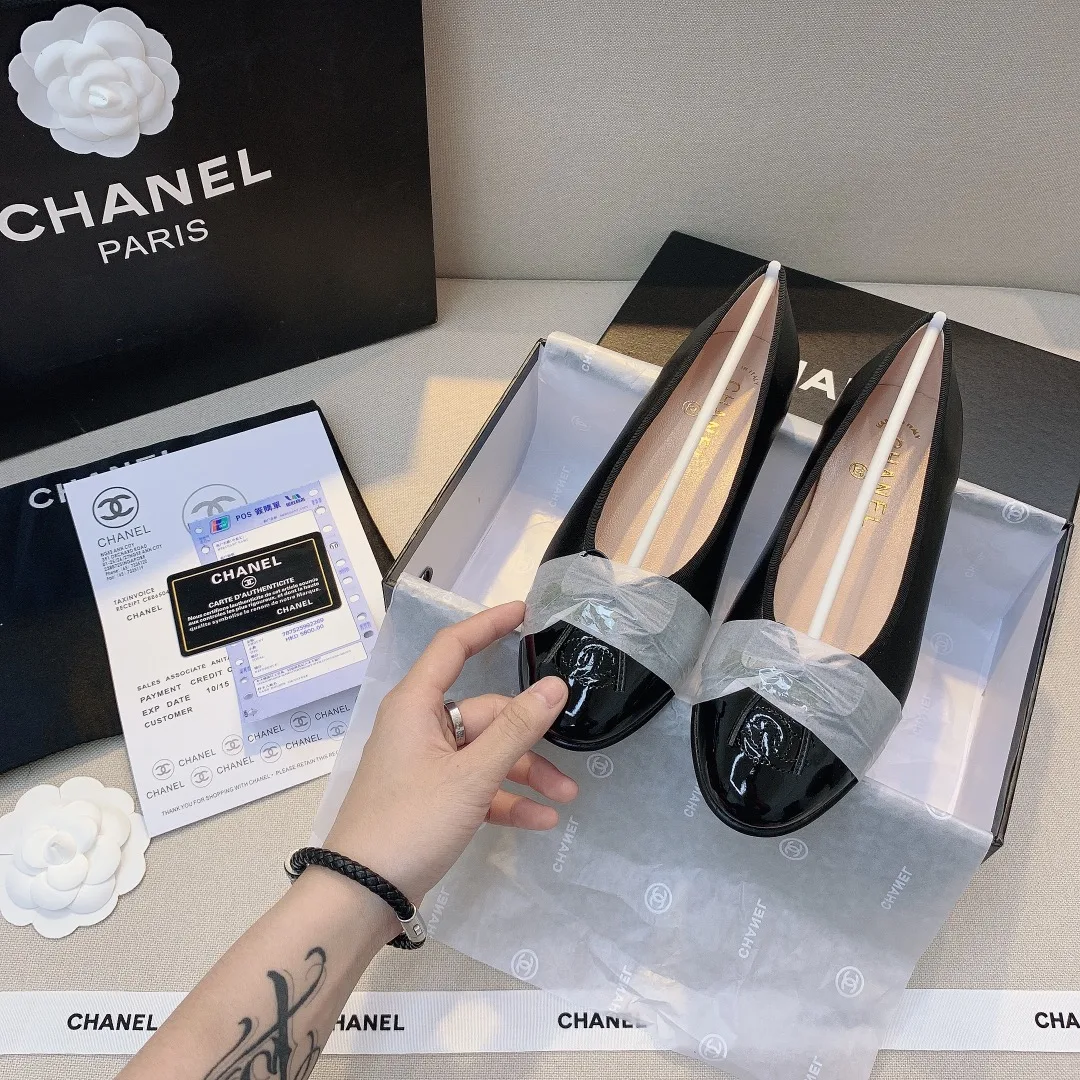 Chanel Flat Black Sandals G02819 Y01552 94305
