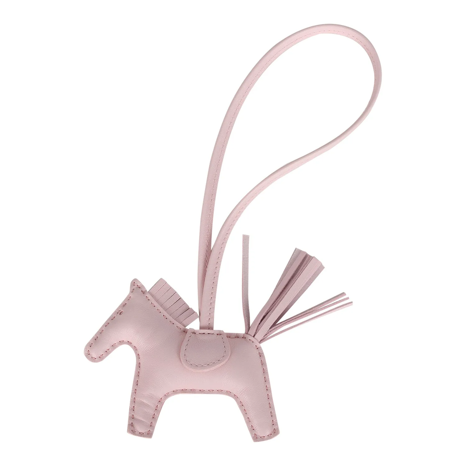 Hermes Rodeo Bag Charm PM Rose Darling Milo Lambskin Main image