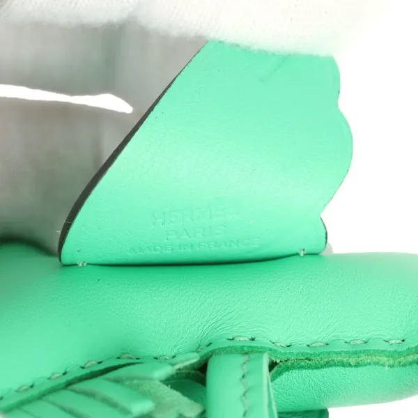 Hermes Pegase Rodeo Bag Charm PM Vert Comics Milo Lambskin
