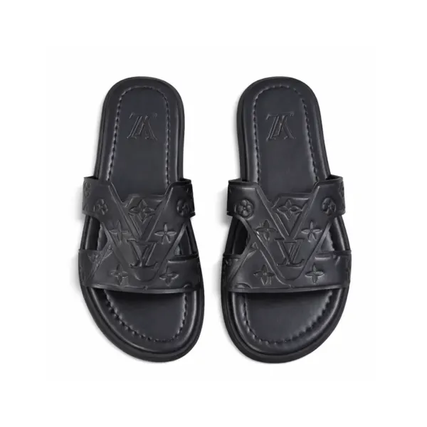 Louis Vuitton Black Oasis Mule Sandals