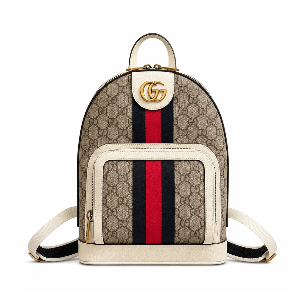 Gucci Ophidia Backpack GG Supreme Small White Main image
