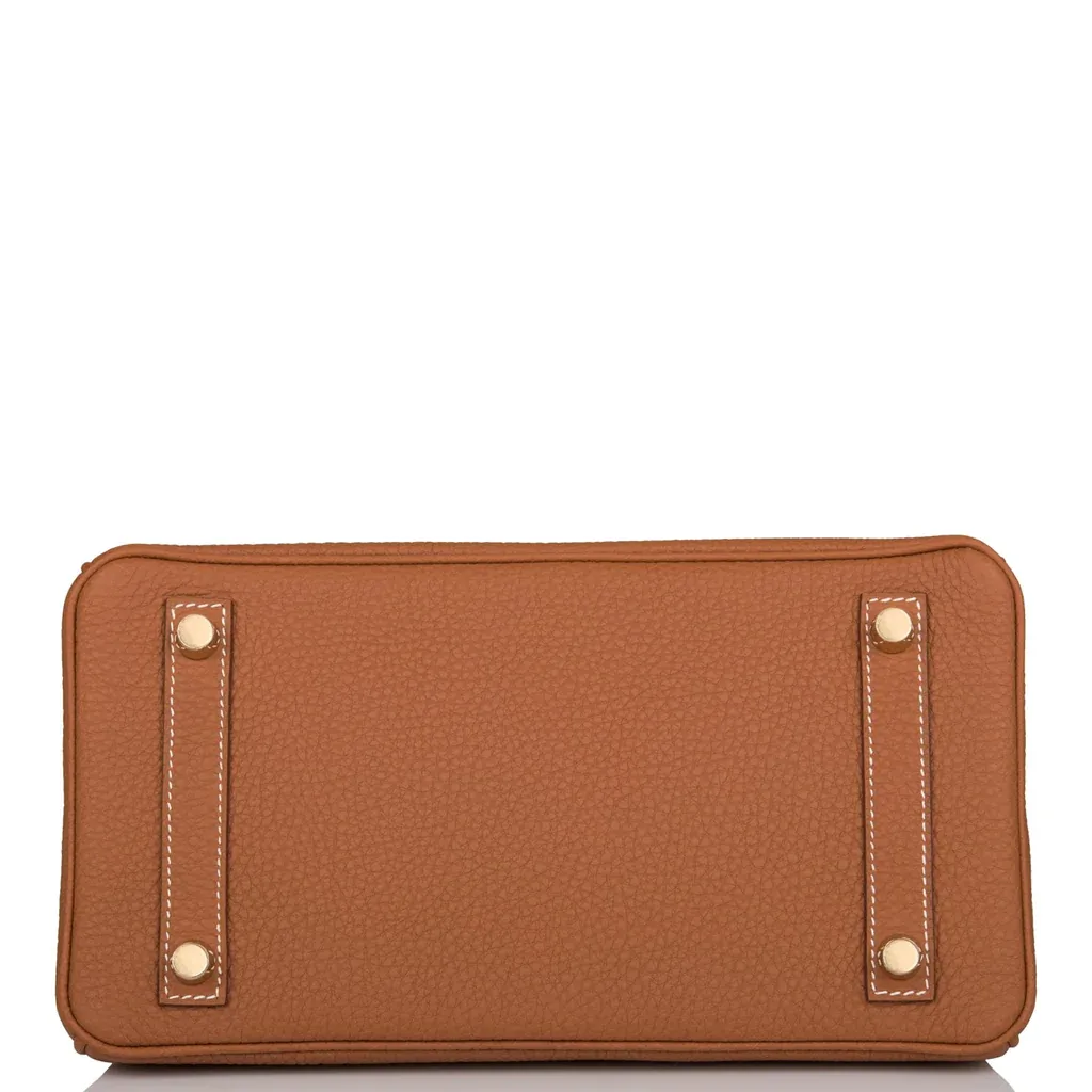 H Birkin 25 Gold Togo Gold Hardware